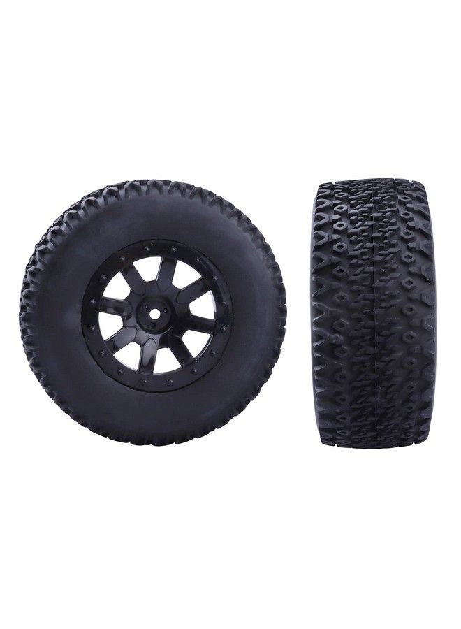 Hobbypark Pre Glued Rc Tires And Wheels 12Mm Hex For 1/10 Scale Rc Short Course Truck Traxxas Slash 4X4 2Wd Redcat Blackout Xte Sc Tr10 Losi 22S Sct 4Pcs (Style C) - Image 3