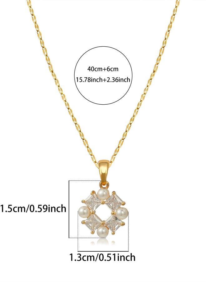 Take Two Embellished Faux Pearl Decor Necklace - Image 3