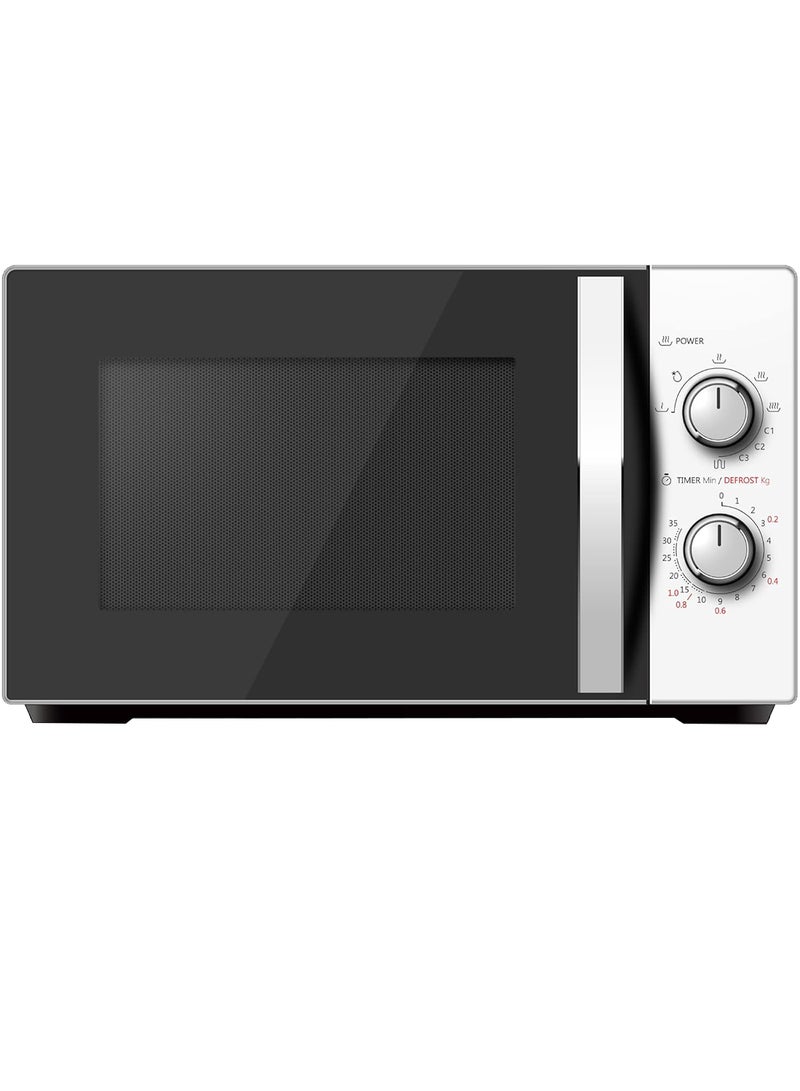 Toshiba 20L M Series Solo Microwave Oven, Manual, 20 L 700 W MW-MM20P(WH)-P White/Black - Image 1