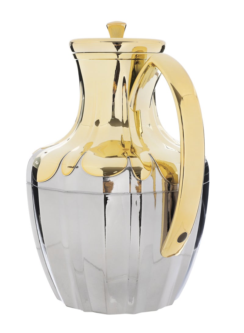 Alsaif Gallery Everest Shaden Thermos, 1 liter, thermal glass inner shell - Silver Gold - Image 3