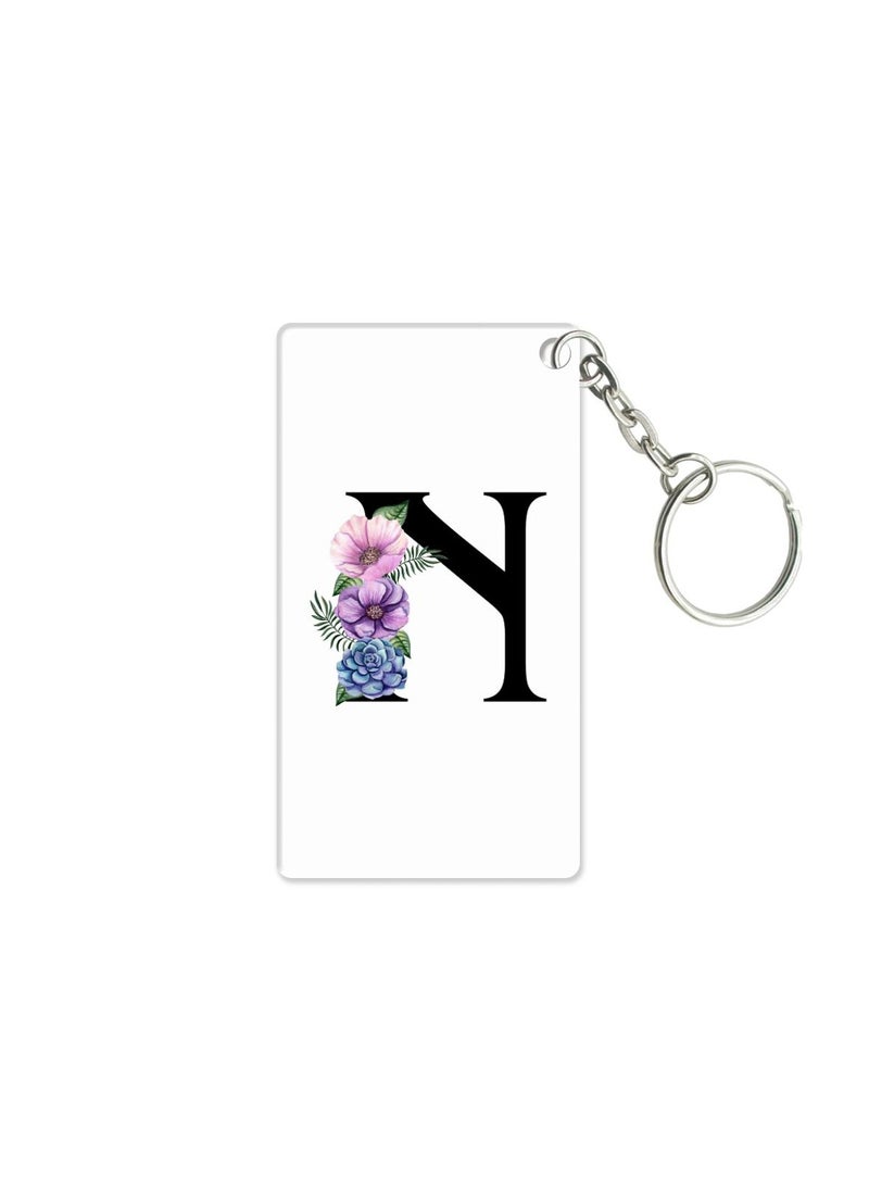 PRINTSHOP4ME Acrylic Alphabet A-Z Initial Letter Keychain for Women Bag Charms Purse Charms For Handbags Pendant Key Ring for Purse Handbags Women Girl Key Ring for Backpack  - Image 1