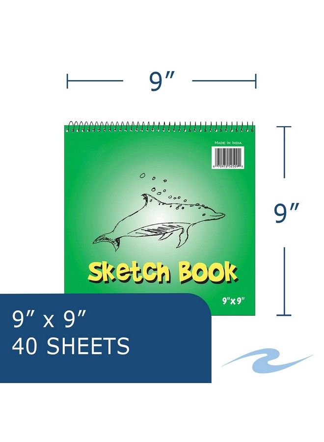 Roaring Spring Kids Spiral Art Sketch Book 9" X 9" 40 Sheets 20 Drawing Paper - Image 3