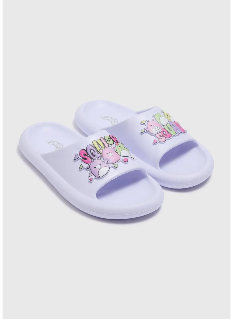 Matalan Squishmallows Girls Lilac Sliders