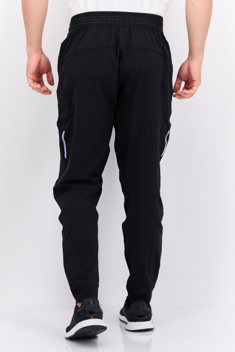 Adidas Men Regular Fit 3-Stripes Running Track Pants, Black - Image 4