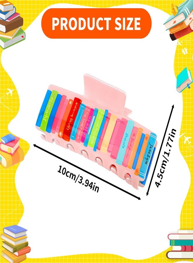 KICOSY 3PCS Book Hair Claw Clips - Funny Back to School Hair Accessories for Teacher Student - Fun & Functional School Supplies - Image 4