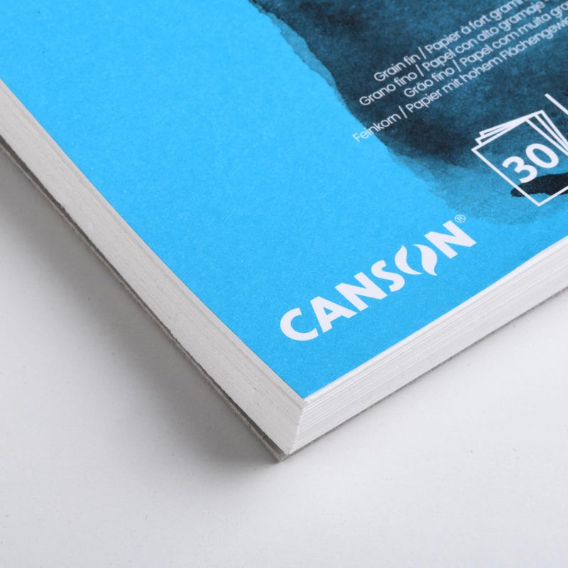 CANSON XL Watercolour 300gsm A5 Paper, Cold Pressed, Spiral Pad Short Side, 30 White Sheets, Ideal for Professional Artists - Image 4