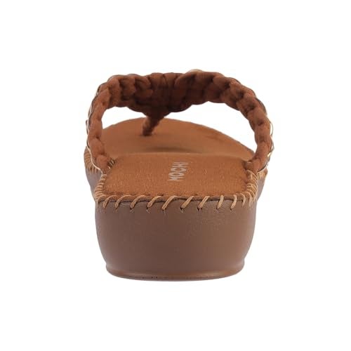 Mochi Women Tan Thong Comfort Slip-on Sandal UK/6 EU/39 (44-151) - Image 5