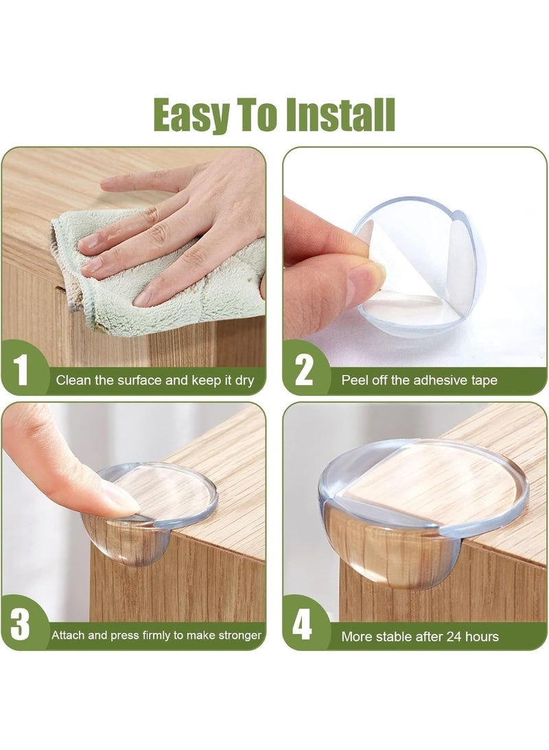 4 Pieces Baby Safety Silicone Protector Table Corner Protection Edge Cover Children Anticollision Edge Child Furniture Corner Guards - Image 4