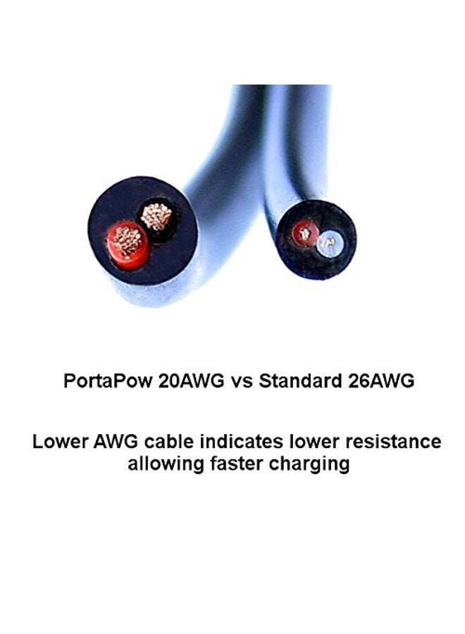 PortaPow USB-C to C 5ft Charging Cable with Data Blocker - Image 4