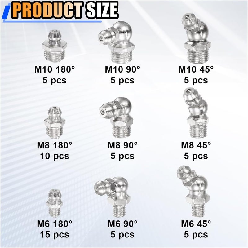 KITUREK طقم كيتورك 60 قطعة من ملحقات الشحوم المترية - Image 2