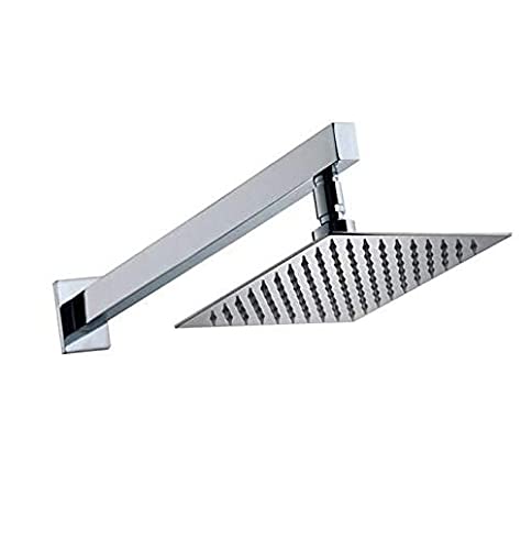 Mawson Premium 8X8 Inch Shower With 15 inch Arm Stainless Steel Overhead Shower Combo Set - Image 1
