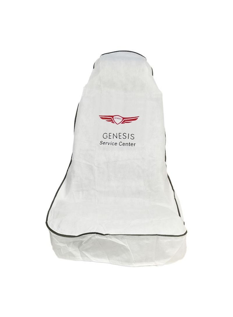 GENESIS Car Seat Cover, Universal Car Seat Dust Dirt Protection Cover, Extra Protection For Your Seat 2 pcs Set White - Image 3