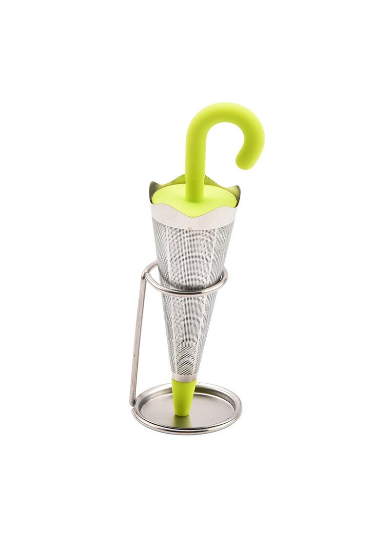 Generic - Creative Umbrella Tea Infuser Silicone Stainless Filter Grey - Image 1