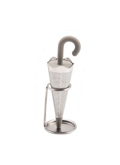 Creative Umbrella Tea Infuser Silicone Stainless Filter Grey