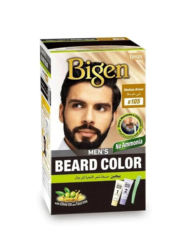 بايجن بيجن صبغة شعر اللحية للرجال - بني متوسط B105