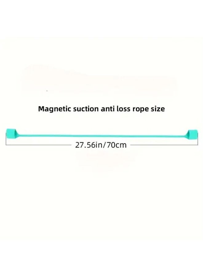 Magnetic Anti Loss Strap For Wireless Earphones Outdoor Sports Pink Silicone - Image 5