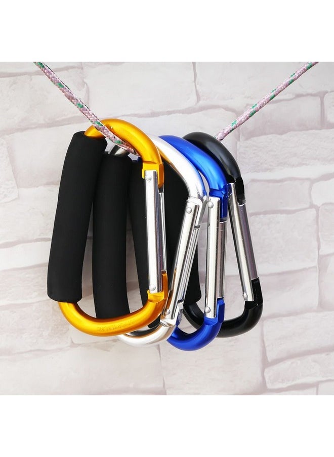 GOOTRADES 4 Pack Large Durable Carabiner Hooks Mummy Clip Pushchair Shopping Bag Holder Carry Handle  - Image 5
