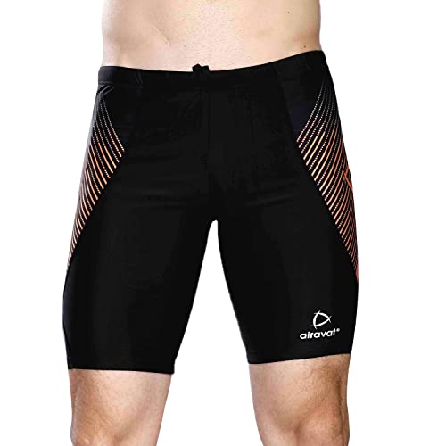 AIRAVAT Swimming Jammer, Swim Wear, 1512 Fierce Swimming Short for Men, Quick Drying, Swimming Costume for Men (3XL, Orange) - Image 1