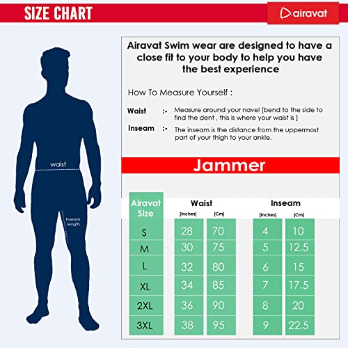 AIRAVAT Swimming Jammer, Swim Wear, 1512 Fierce Swimming Short for Men, Quick Drying, Swimming Costume for Men (3XL, Orange) - Image 4