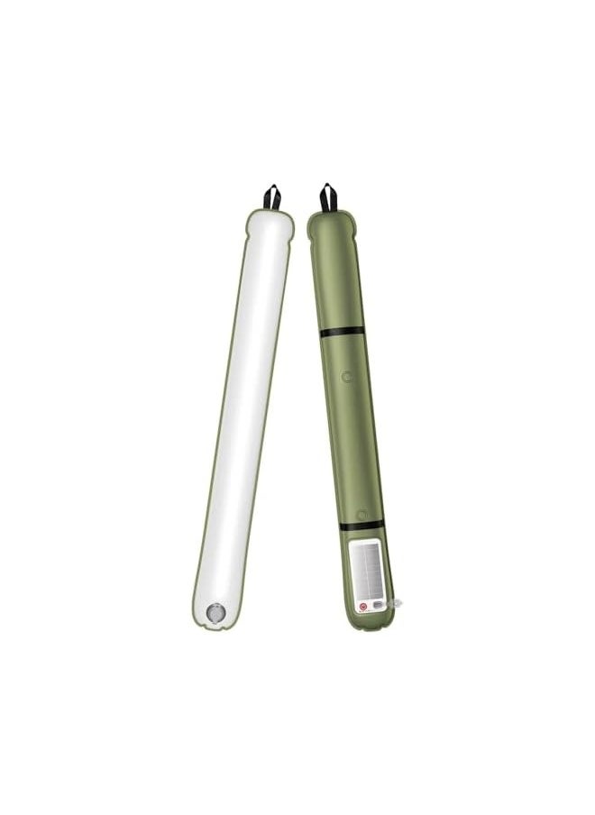 erorex Camping Lights Bars 23.6IN/60CM Tent Lights Rechargeable 2000mAh Foldable Inflatable for Outdoor IP66 Waterproof LED Tube Light for Camping, Hiking, Travel and More  - Image 1
