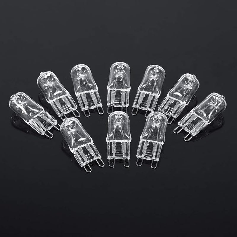 G9 Halogen Light Bulb 40W 120V Warm White Bright 10 Pack Home Lighting Replacement - Image 2