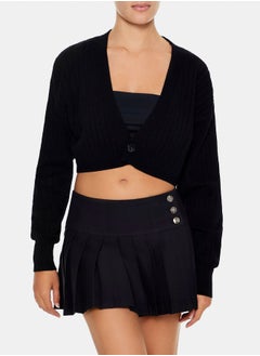 Cropped Cardigan Sweater
