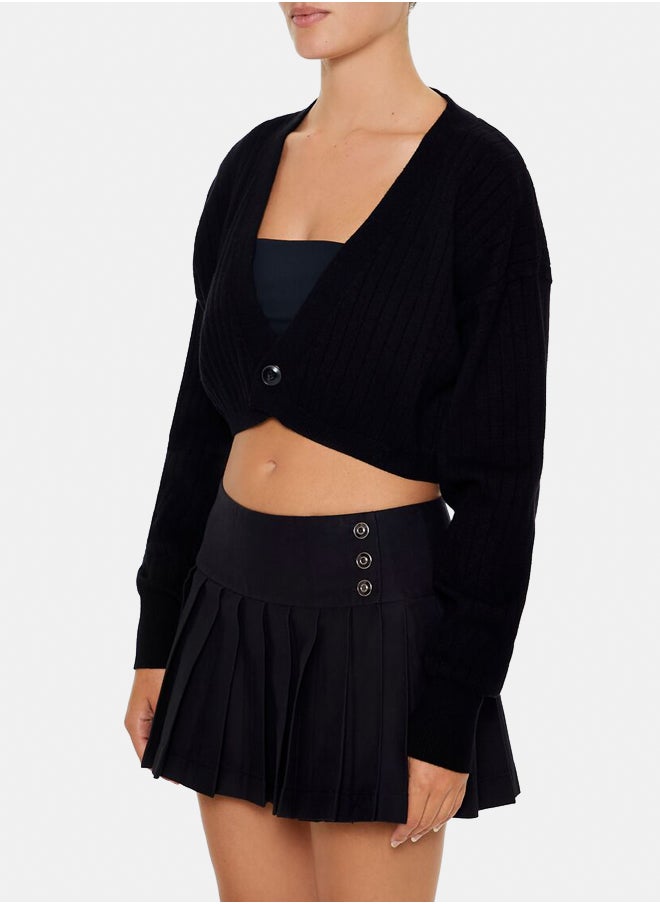 FOREVER 21 - Cropped Cardigan Sweater - Image 1