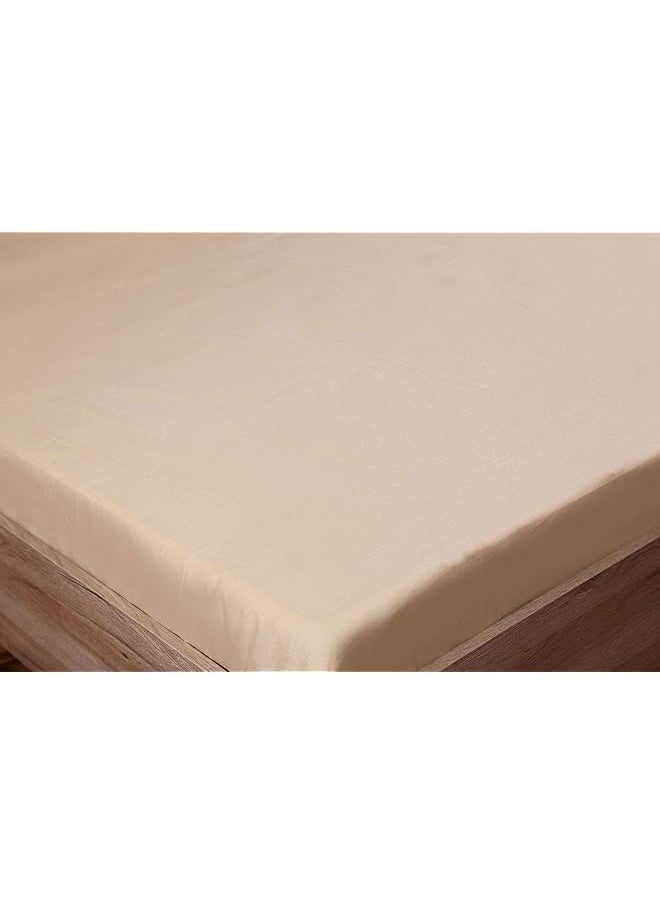 KRP 100 Percent Cotton Ultra Soft Cotton Breathable Easy To Wash 170X260 Cms 144 Thread Count Essential Flat Sheet Linen  - Image 2
