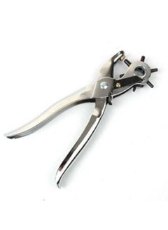 Eenty Eenty Heavy Duty Rotary Puncher Multi Hole Sizes Make for Leather Hole Punch for Belts Watch Bands Straps Dog Collars Saddles Shoes Silver  - Image 2
