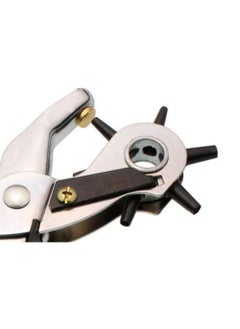 Eenty Eenty Heavy Duty Rotary Puncher Multi Hole Sizes Make for Leather Hole Punch for Belts Watch Bands Straps Dog Collars Saddles Shoes Silver  - Image 3