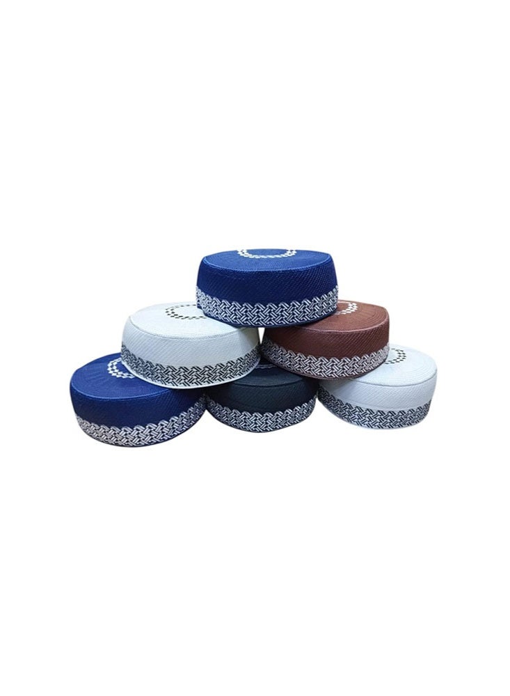 Mudassar Ali Goods Wholesalers L.L.C Muslim Prayer Caps – 12 Pieces Mixed Sizes & Colors | Islamic Namaz Caps for Men | Comfortable Knit Kufi Topi for Salah, Masjid & Home Use - Image 2