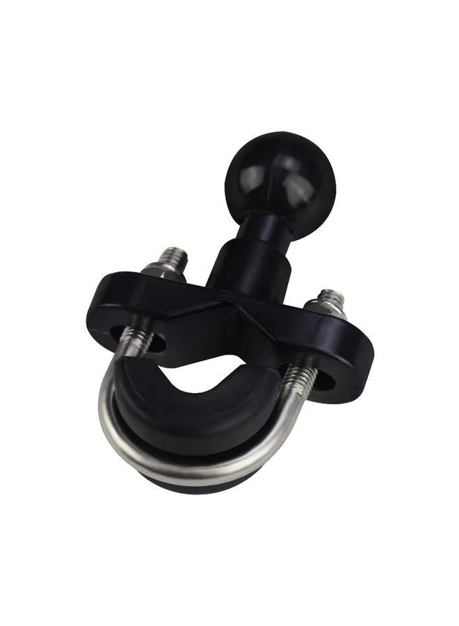 Handlebar U-Bolt Base for Rails 0.5" to 1.25" in Diameter with B Size 1" Ball Double Socket Arm & Bike Motorcycle Phone Holder - Image 1