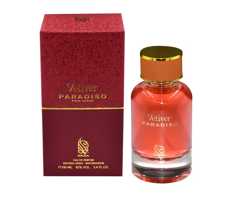 NYLAA Vetiver Paradiso Eau De Parfum(EDP) 100ML | Premium Perfume for Men | Long Lasting Fragrance | Daily Use Perfume - Image 2