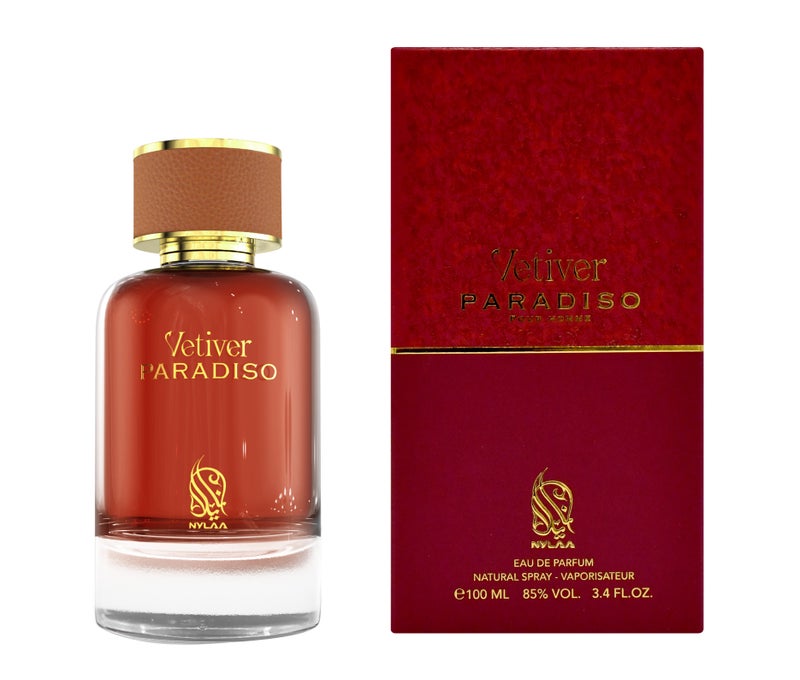 NYLAA Vetiver Paradiso Eau De Parfum(EDP) 100ML | Premium Perfume for Men | Long Lasting Fragrance | Daily Use Perfume - Image 1