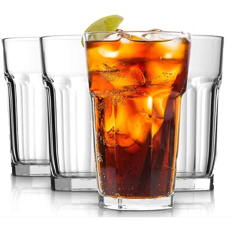 criterion Pack of 6 350 ML Water Glass Tumbler Highball Glasses Clear Iced Tea and Glasses for Drinking Cocktail Juice Milkshake 6 - Image 2