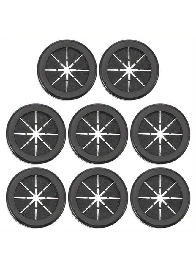 8PCS Double Sided Rubber Grommets for Wiring Durable Black Wire Protection Plugs - Image 1