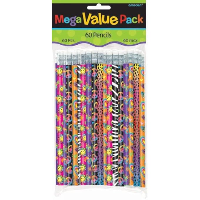 GIRL PENCIL MEGA VALUE PACK FAVORS 60PCS