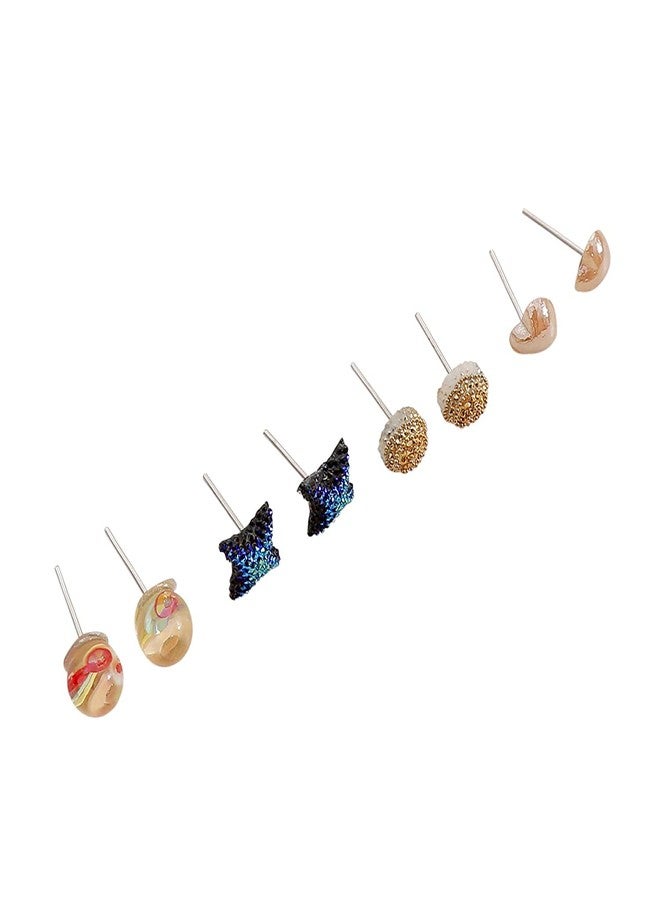 Hivata Stylish Stud Earring For Women & Girls Jewelry in Multi Color & Mix Design (Pack of 18 Pair) Earring Set - Image 2