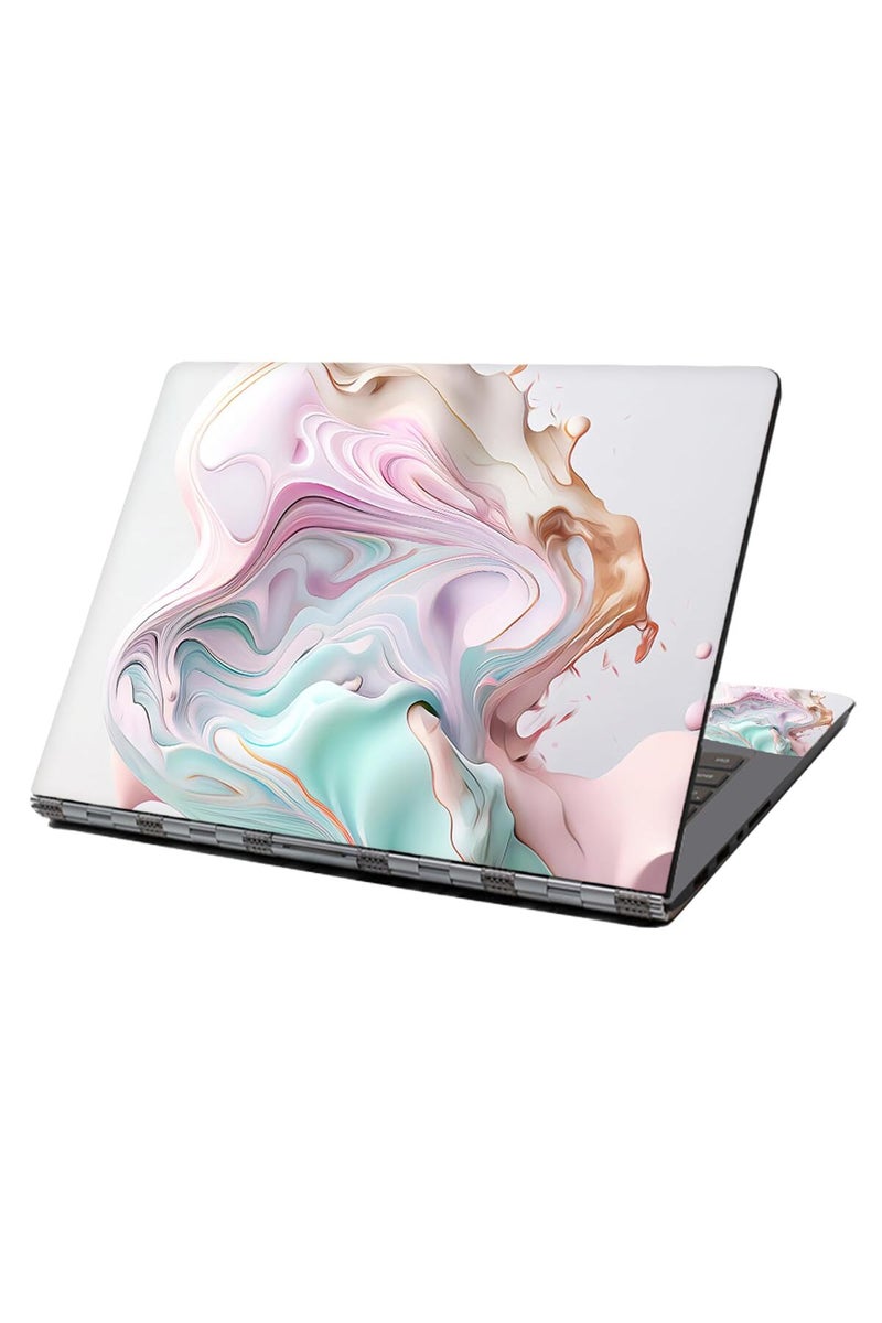 Baocool Laptop Skin Sticker Decal, 12" 13" 13.3" 14" 15" 15.4" 15.6 inch Laptop Skin Sticker Cover Art Decal Protector Notebook PC (Colorful Marble 1) - Image 1