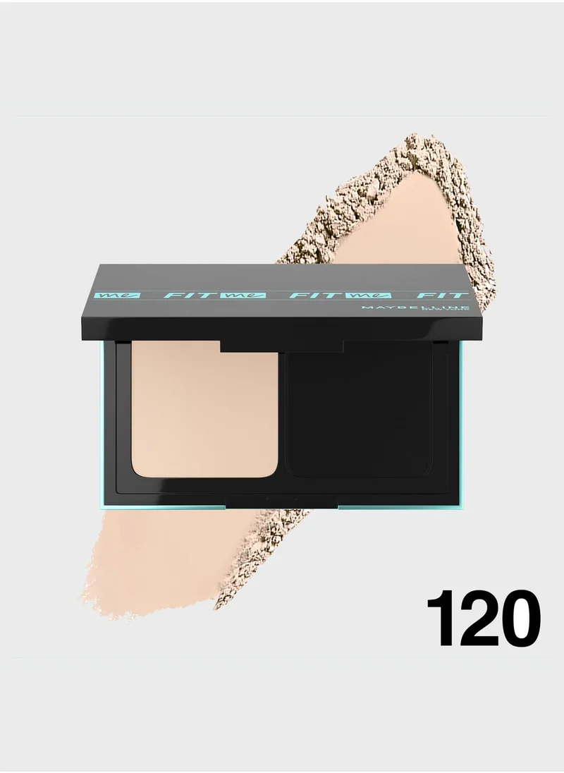 MAYBELLINE NEW YORK Fit Me Powder Foundation 24 HR Oil Control SPF 44/PA++++ - 120 Classic Ivory