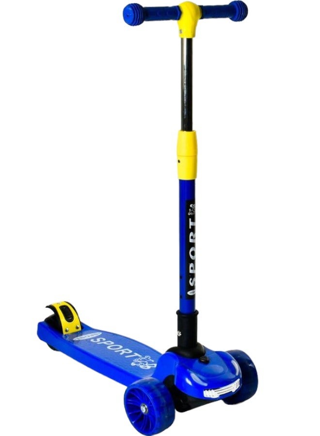 Toy Box 3 Wheel Scooter for Kids Adjustable Handlebars Kick Scooter for Boys and Girls 