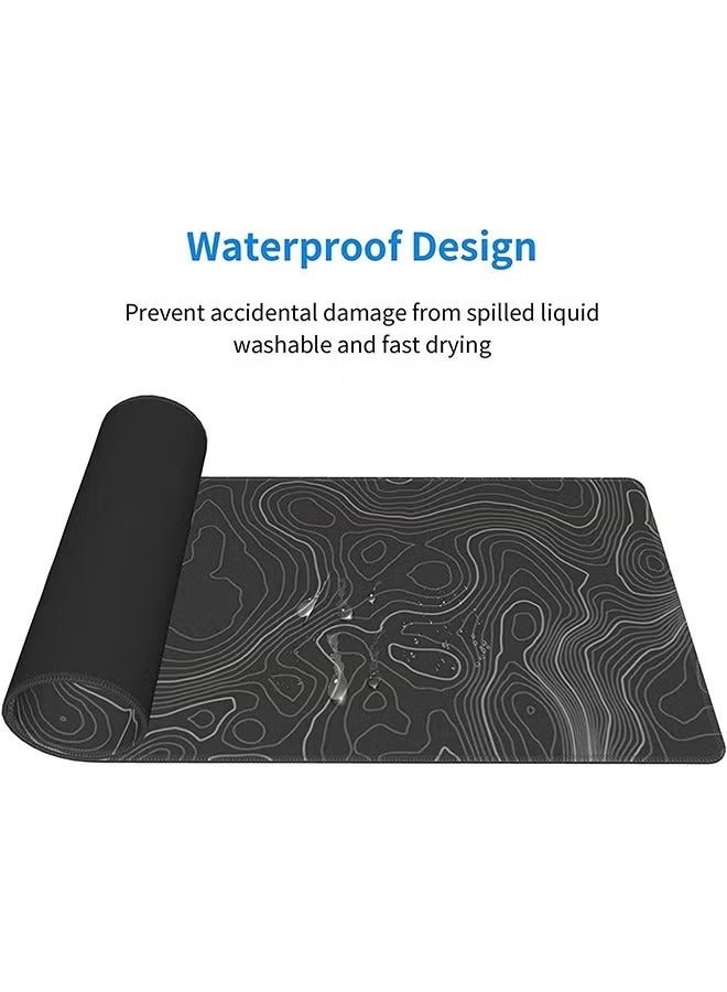 Large Waterproof Anti-Slip Rubber Gaming Mouse Pad Suitable for Gaming, Office