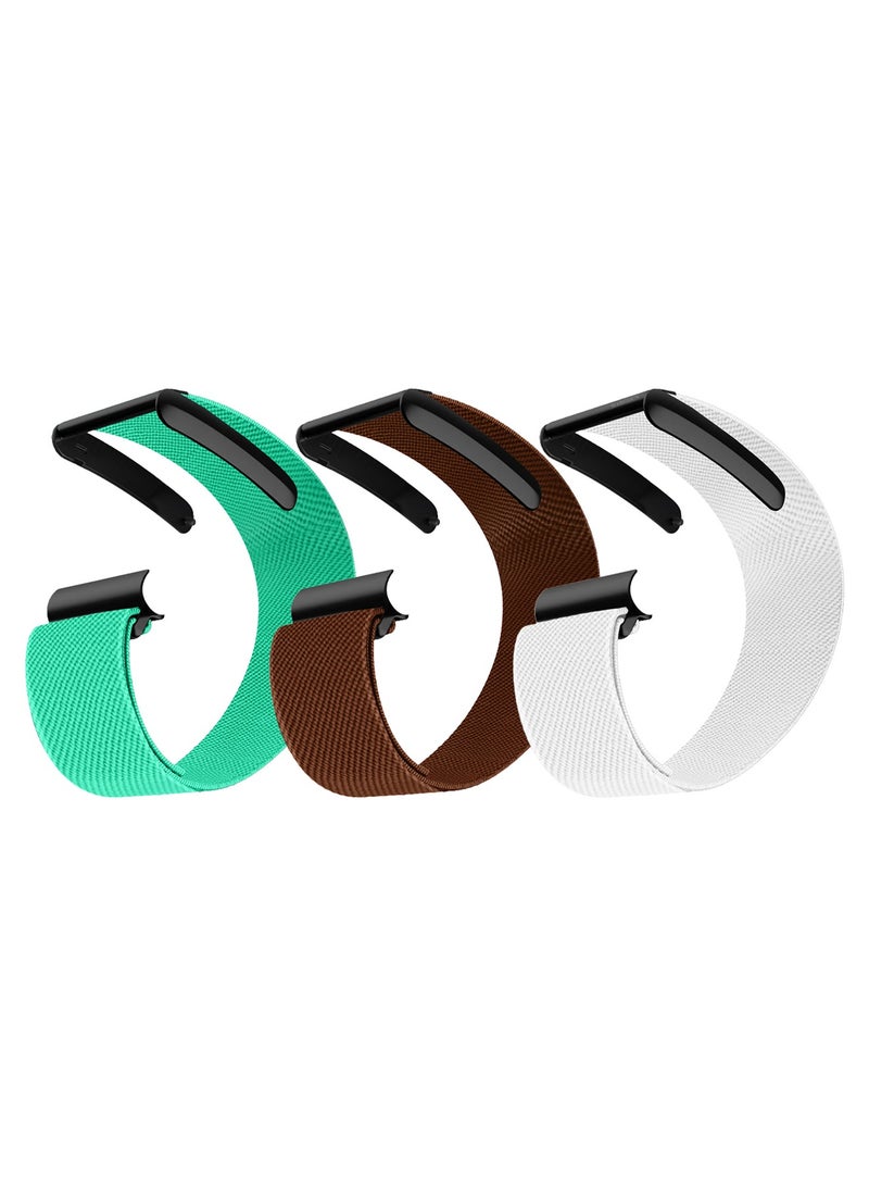 CATANES 3Packs Premium Adjustable Nylon Strap for WHOOP 5, MG,One, Peak and Life – Lightweight & Breathable Replacement Band - Image 1