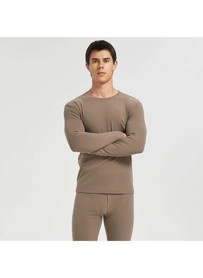 general Men's Thermal Underwear Set, Soft Velvet Fabric Thickened Warm Base Layer, High-Quality Winter Inner Wear for Daily Wear & Outdoor Activities - Image 1