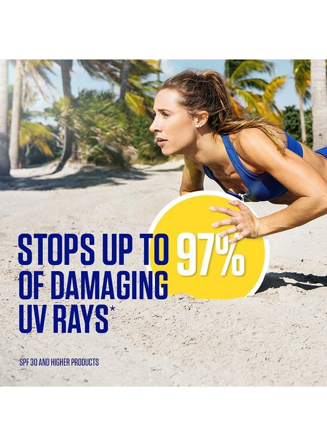 Coppertone لوسيون واقي من الشمس الرياضي، واقي شمس طيف واسع SPF 50 عبوة متعددة، 3 أونصة سائلة (عبوة من 6) - Image 5