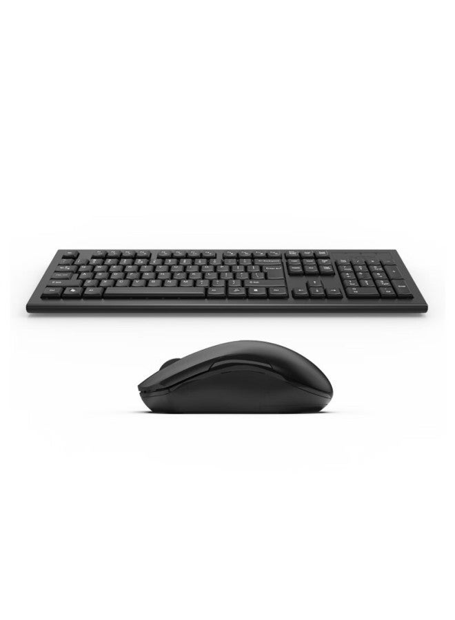 A4tech 3000n Wireless Keyboard And Mouse Combo, Office Typing Desktop Computer Laptop External Keyboard Mouse Set Wireless, Splash-resistant, Black - Image 4