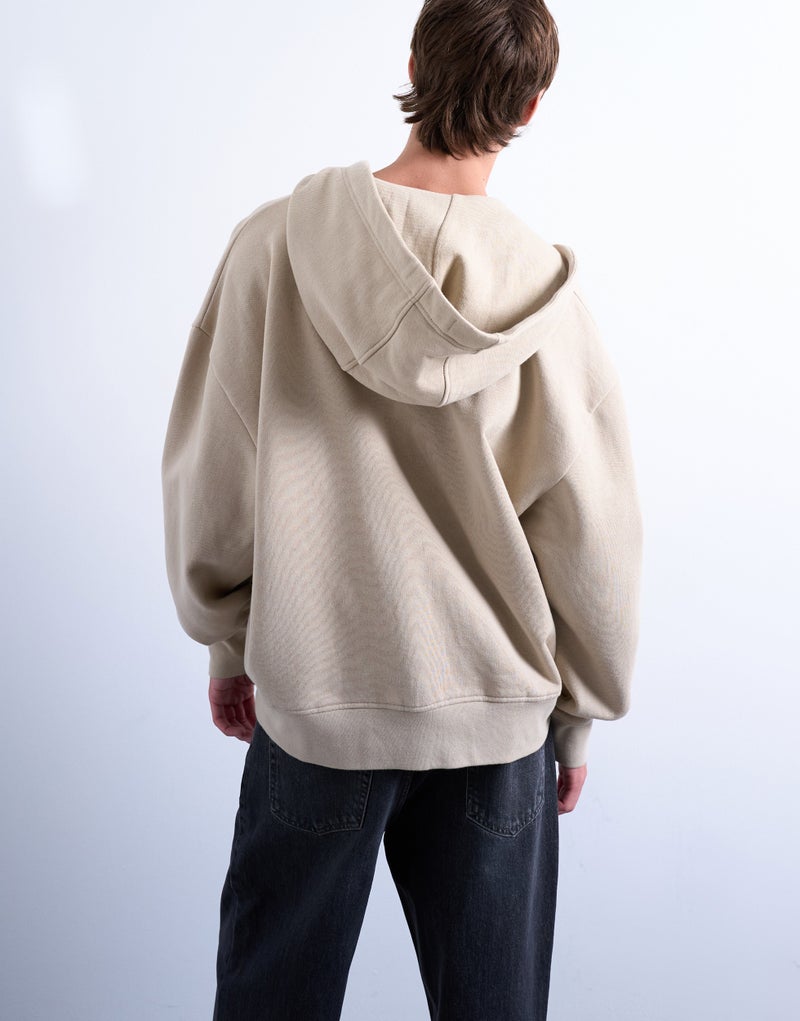 TOPMAN oversized fit zip through hoodie - Image 2