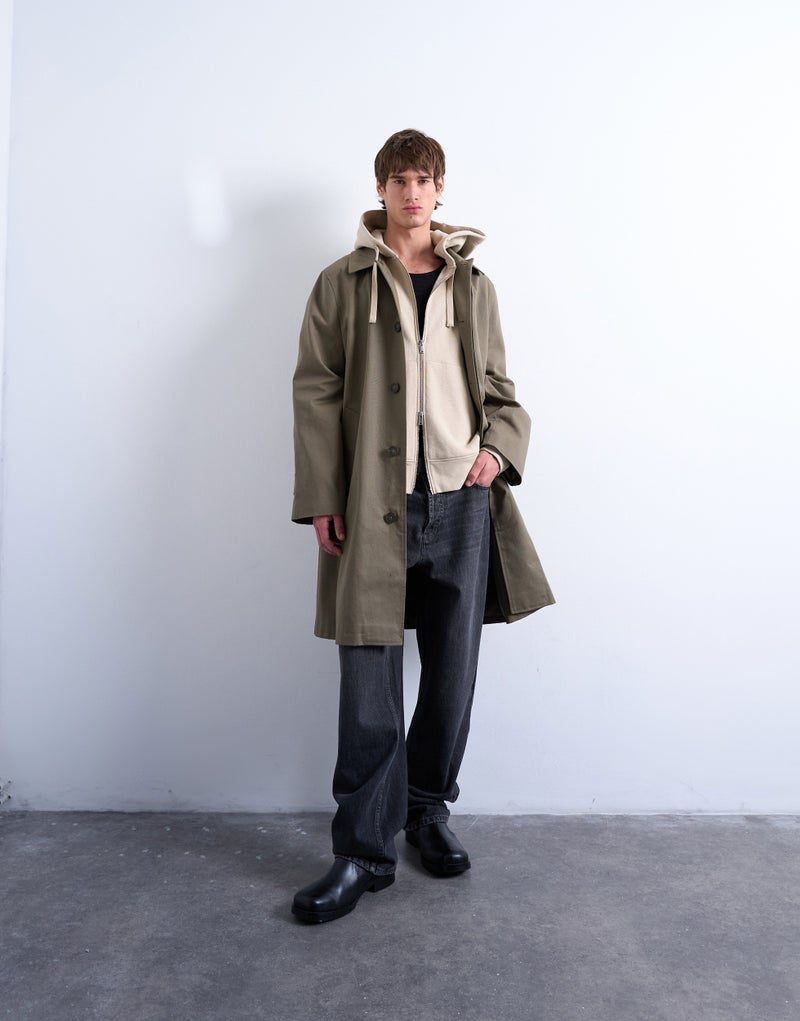 TOPMAN oversized fit zip through hoodie - Image 5