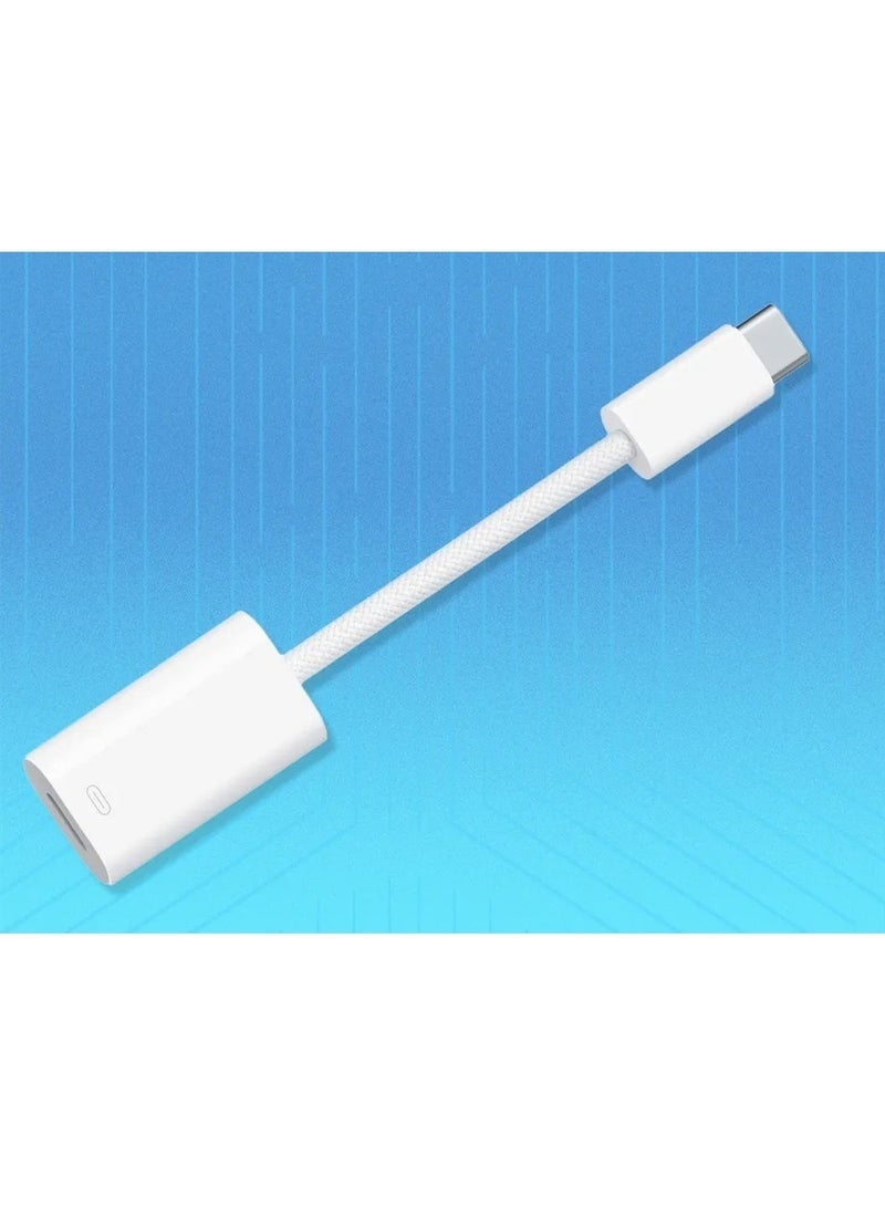 Golau Lightning to Type C Adapter Cable iPhone to Type C Converter External Adapter Compatible with iPhone and Android Dual Audio and Charging Output with Type C Port Galaxy Adapter Audio Output Device Charging Adapter Type C Output Type C Converter iPhone Adapter Headphone Adapter Charging Adapter External Accessory for iPhone External Accessory for Galaxy - Image 3
