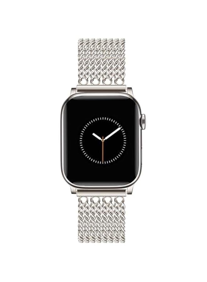 Arabest Starry Chain Women's Watch Band for Apple Watch 38mm 40mm 41mm 42mm (S10) Adjustable Metal Bracelet Dress Strap for iWatch Series 10/9/8/7/6/5/4/3/2/1/SE/Ultra  - Image 1